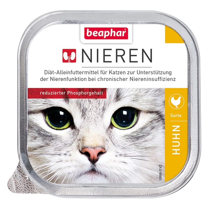 12x100g Beaphar Nierdieet Kippenborst Kattenvoer