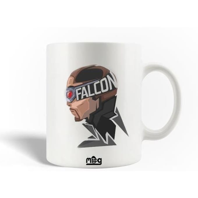 Mug en Céramique - MANIACASE - Falcon Avengers 5 - 30cl - Compatible Lave-Vaisselle - Blanc