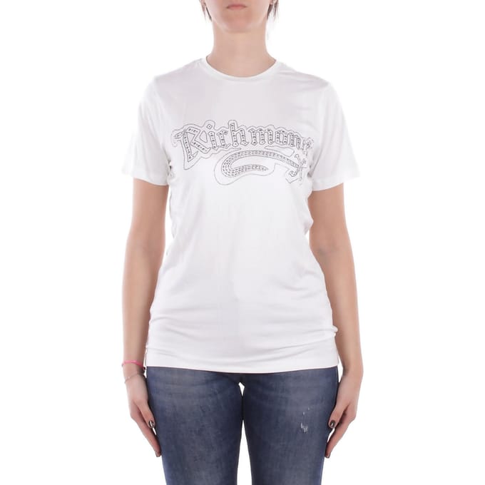 John Richmond T-shirt en Polo Bianco