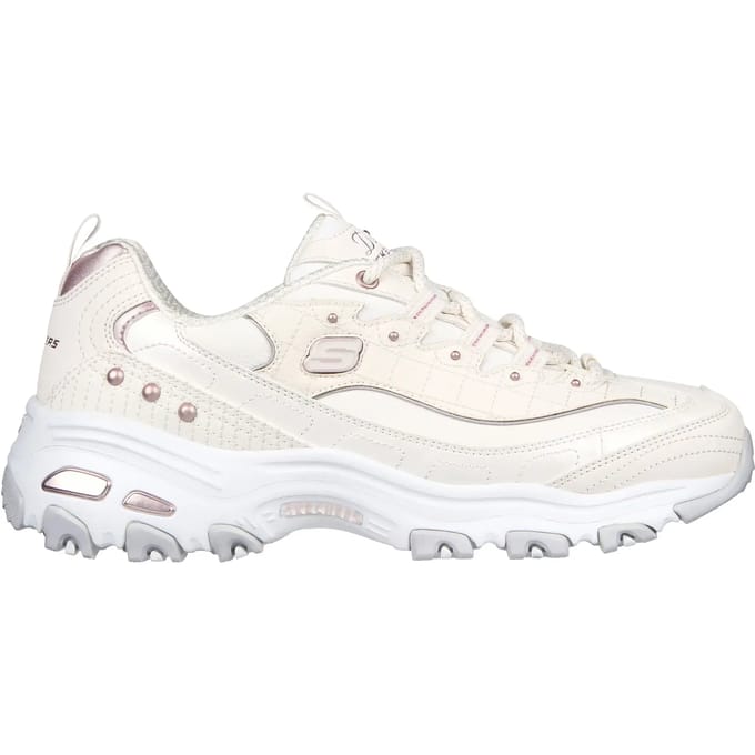 Skechers D'LITES - LADIES NIGHT dames sneakers - Wit
