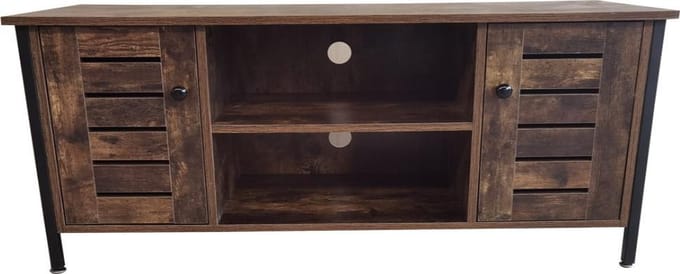 Tv meubel kast Stoer - televisie dressoir industrieel - 110 cm breed