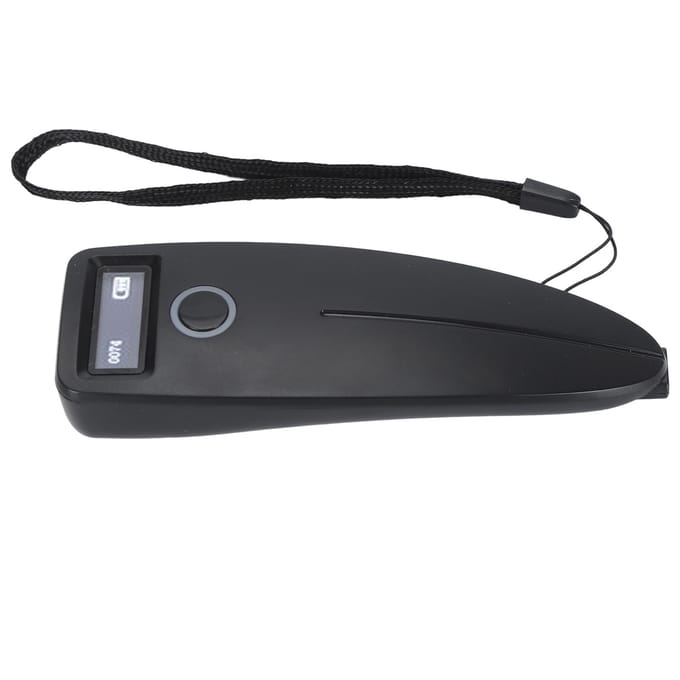 Scanner de codes-barres Bluetooth 2D/1D, mini lecteur de codes-barres portable sans fil avec Bluetooth 2,4 GHz black