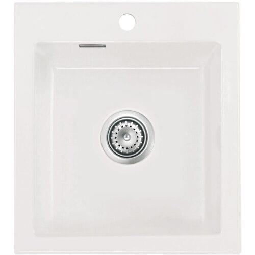 Systemceram Keradomo Mera 46 built-in sink with eccentric actuation, incl. tap hole 505602-12