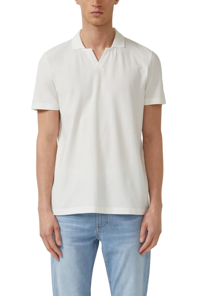 s.Oliver - male - Piqué poloshirt met open kraag