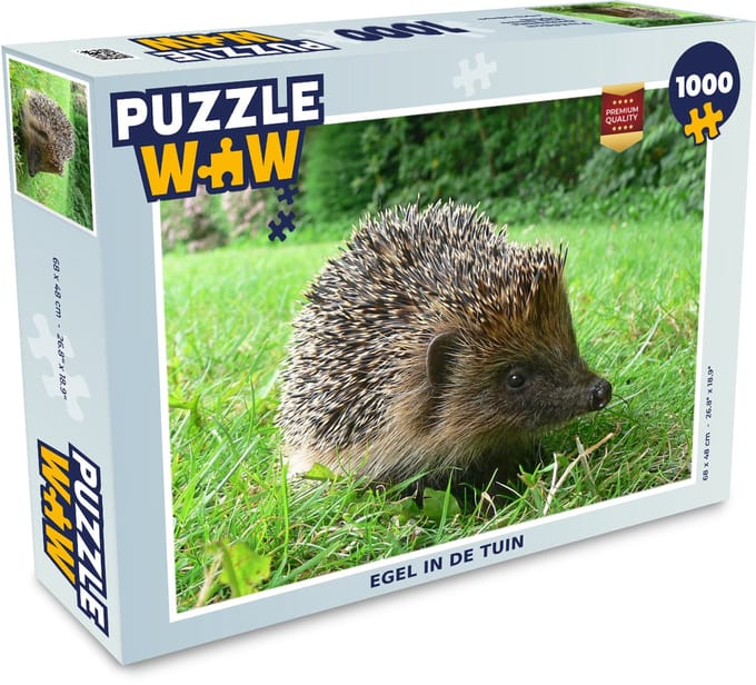 Puzzel Egel in de tuin - Legpuzzel - Puzzel 1000 stukjes volwassenen