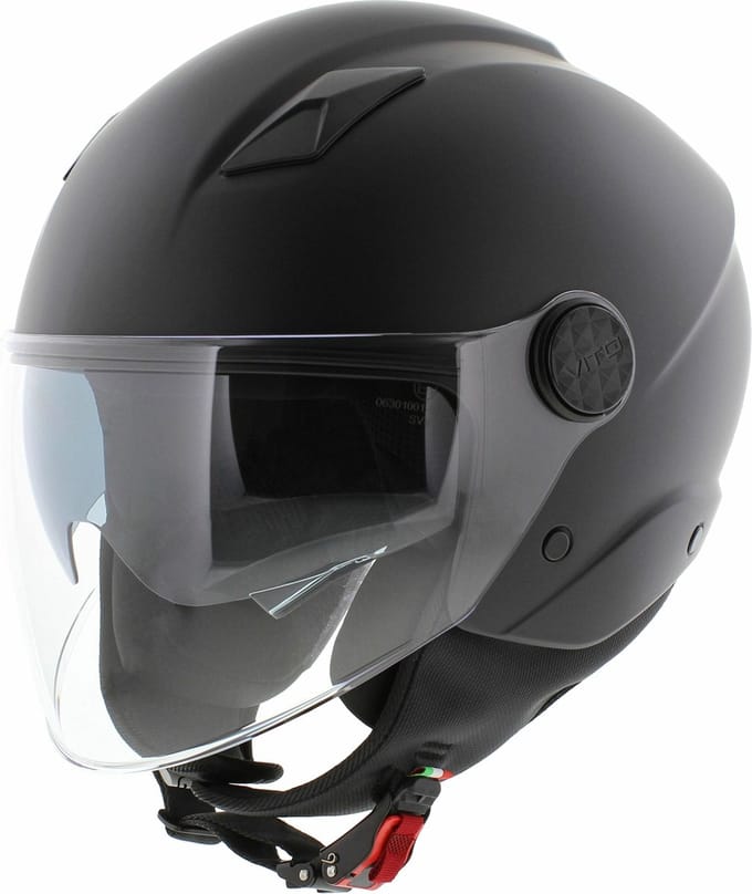 Vito jet helm Sarenta mat zwart S - Motor / Scooter
