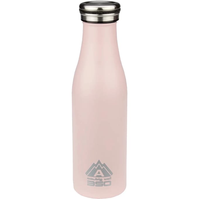Abbey Drinkfles Dubbelwandig - Victoria - 0.45 L - Licht roze/Zilver - 0,45 L