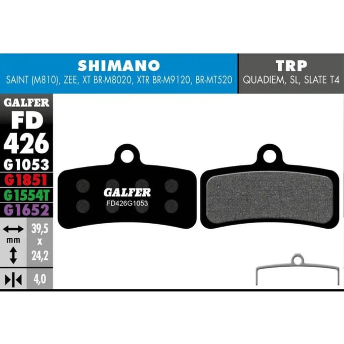 Remblok Galfer Shimano Saint 810, Zee