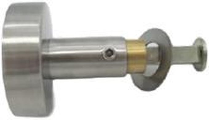 SB RVS deur/raam knop, platte uitvoering