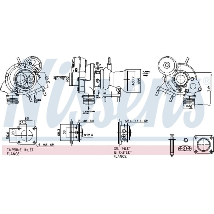 Supercharger, drukvulling NISSENS 93472