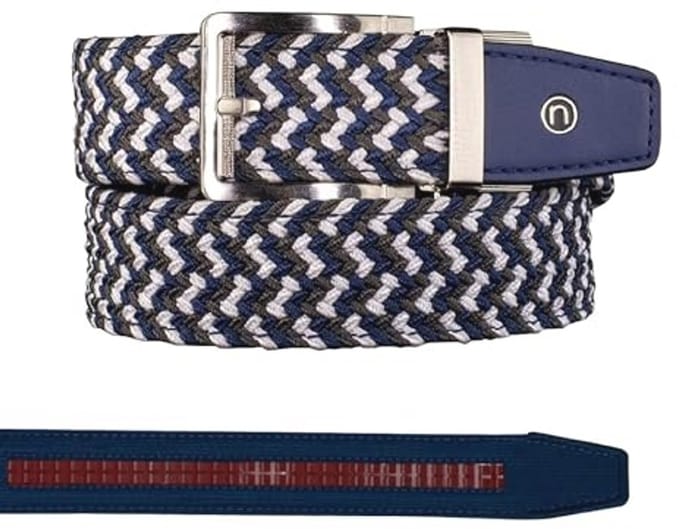 Gevlochten golfriem met ratel technologie - 1 3/8" breed