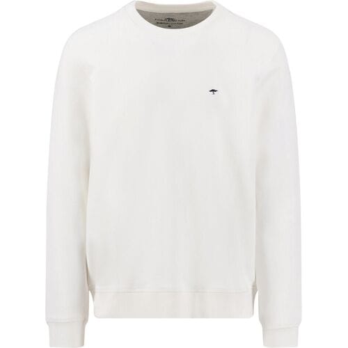 Fynch-Hatton Trui Sweat Puresoft Cotton Crew Neck New Off White / male