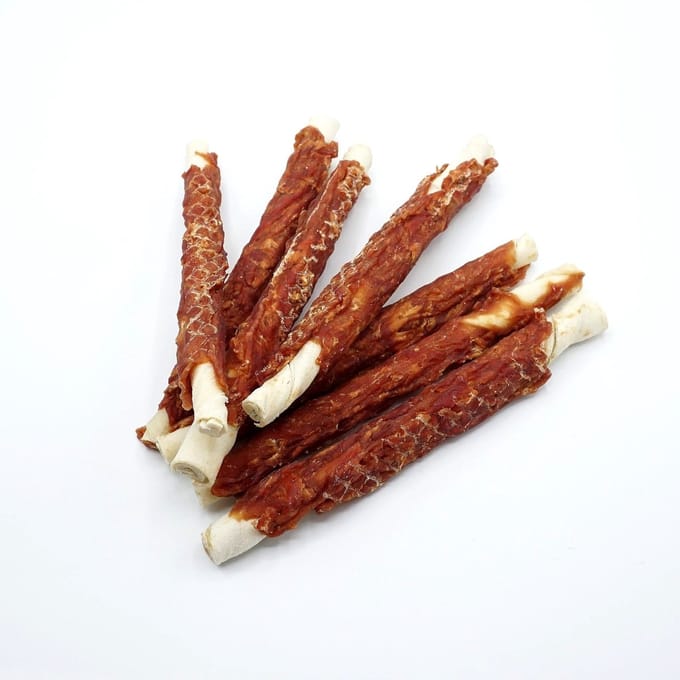 Puur Fit Rawhide met eend 20cm - Hondensnack - 400 gram
