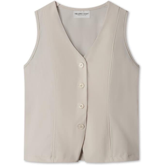 Helena Hart 7541 gilet transfer stone