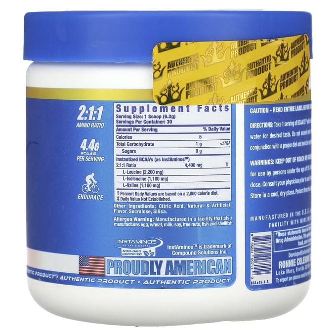 Ronnie Coleman, Vital Edition, BCAAXS, Bonbons Saveur Citron Baie, 189 g (6,67 onces)