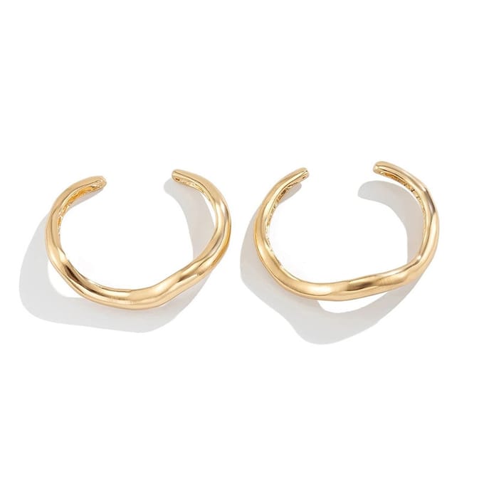 Curve Bangle - Goudkleurig | Set van 2 stuks | Fashion Favorite