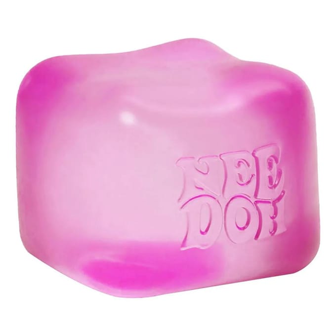 Schylling Needoh Nice Cube Sensorische Fidget Cube Stressverlichting Angst Sensorisch Hulpmiddel voor Focus ADHD & Kalmerend Bureau Gadget roze