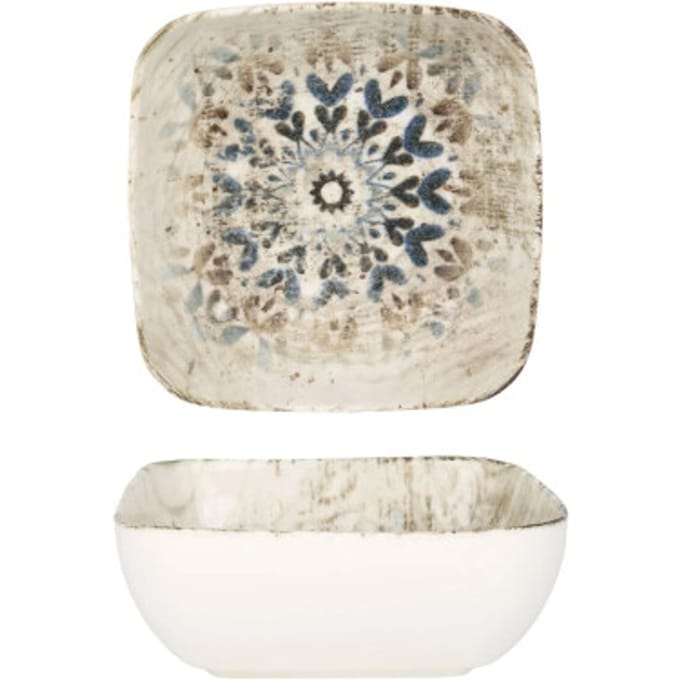 Rinart Serveerschaal - Aztec - Porselein - 14 cm - set van 2