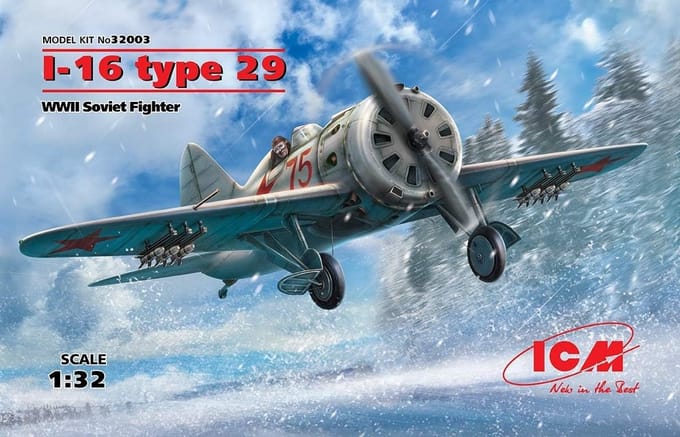Modelbouwset I-16 Type 29 Tweede Wereldoorlog Vliegtuig