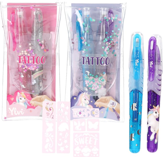 Depesche Ylvi Tattoo Glitter Gelpennen Schrijfgerief