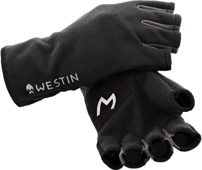 Westin Half Fleece Gloves Carbon Black Medium