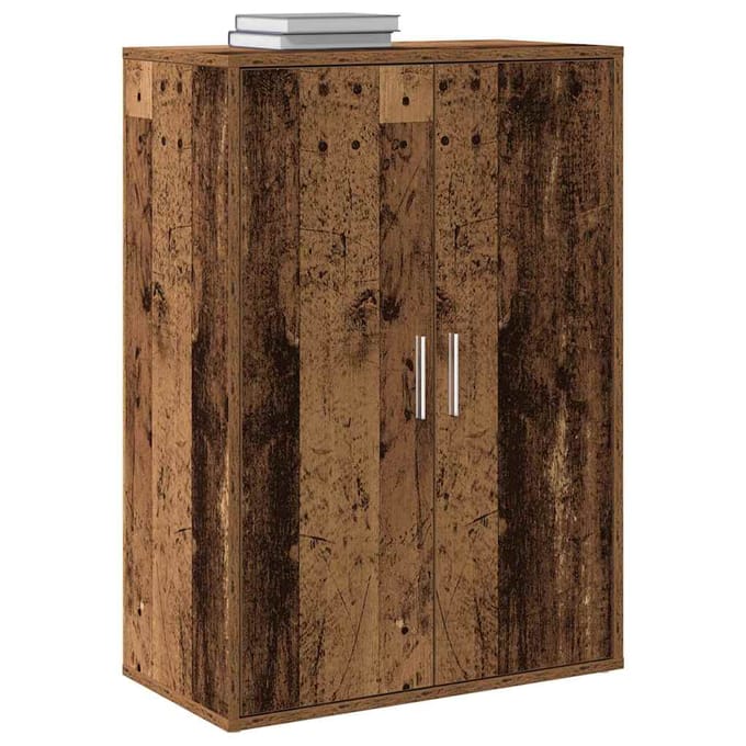 vidaXL - Dressoir - Oudhout - 60 - x - 31 - x - 84 - cm - Bewerkt - hout