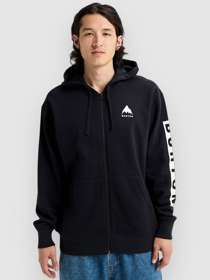 Burton Elite Fleece Met Volledige Rits Zwart S
