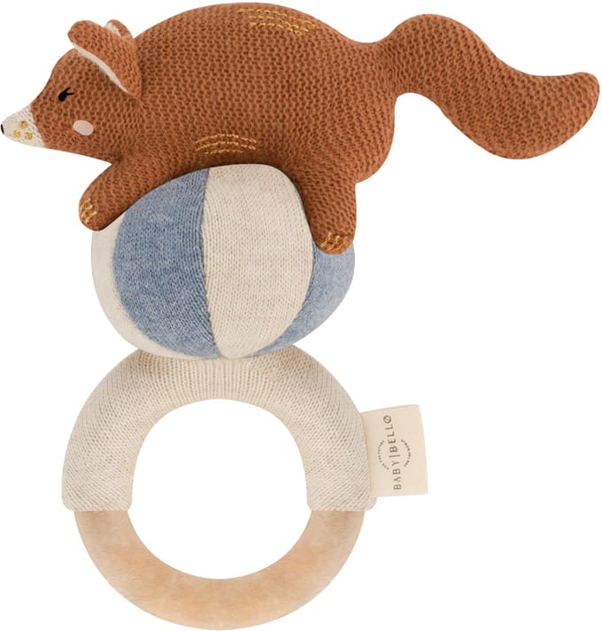 Baby Bello Frey De Rode Vos Rammelaar - Blueberry