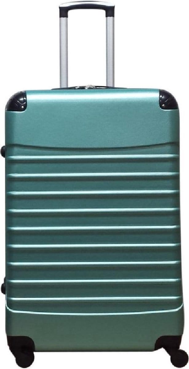 Koffer Vierkant Travelerz ABS - Licht groen XL