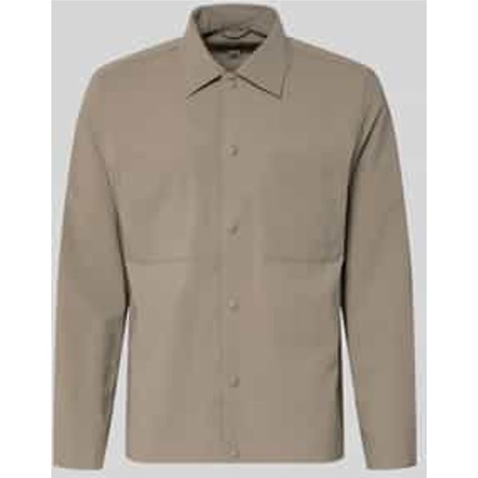 regular fit overshirt met katoen - Marc O'Polo × DFB Travel collectie