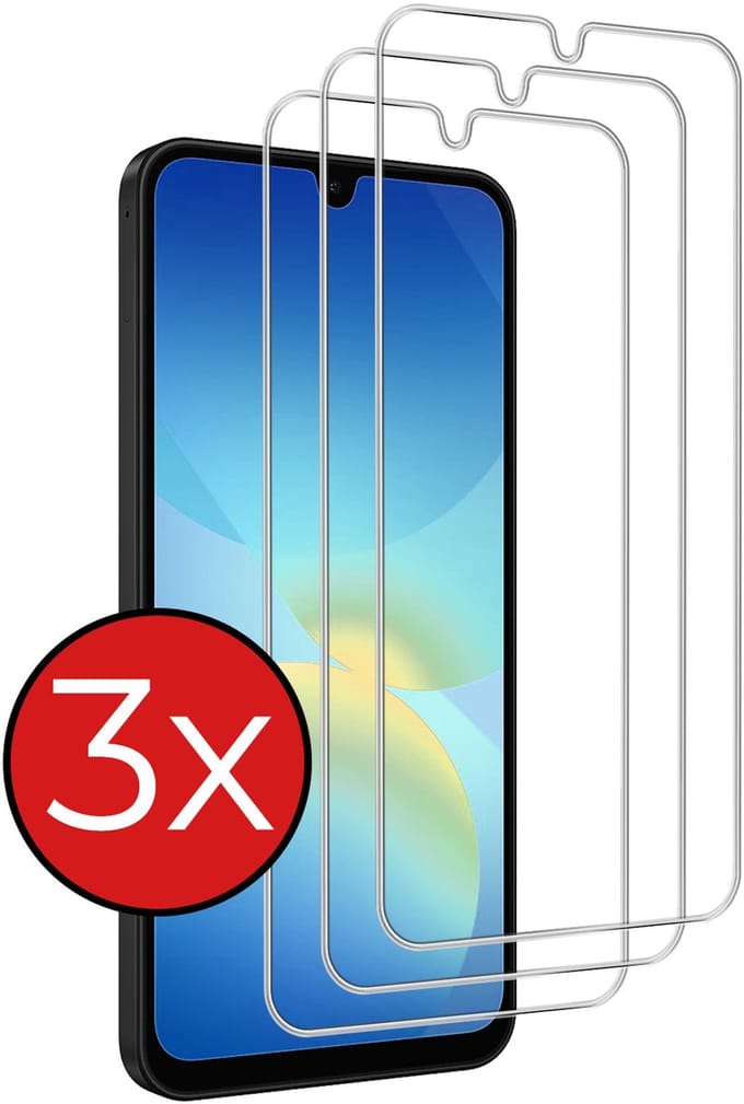 Screenprotector - 3 Stuks - Geschikt voor Samsung Galaxy A26 - Extra Sterk - Beschermglas - Gehard Glas - Tempered Glass - Screen Protector