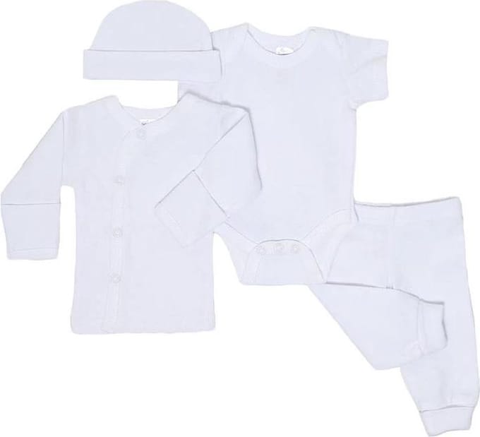 Soft Touch Babykleding Set Katoen Wit 4-delig Mt 50/56