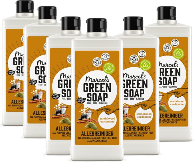 Marcel's Green Soap Allesreiniger - Sandelhout & Kardemom - 6 x 750ml