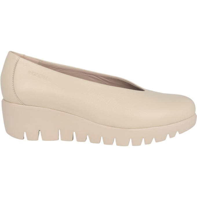 Wonders Fly - dames instapper - Beige - maat 40 (EU) 7 (UK)