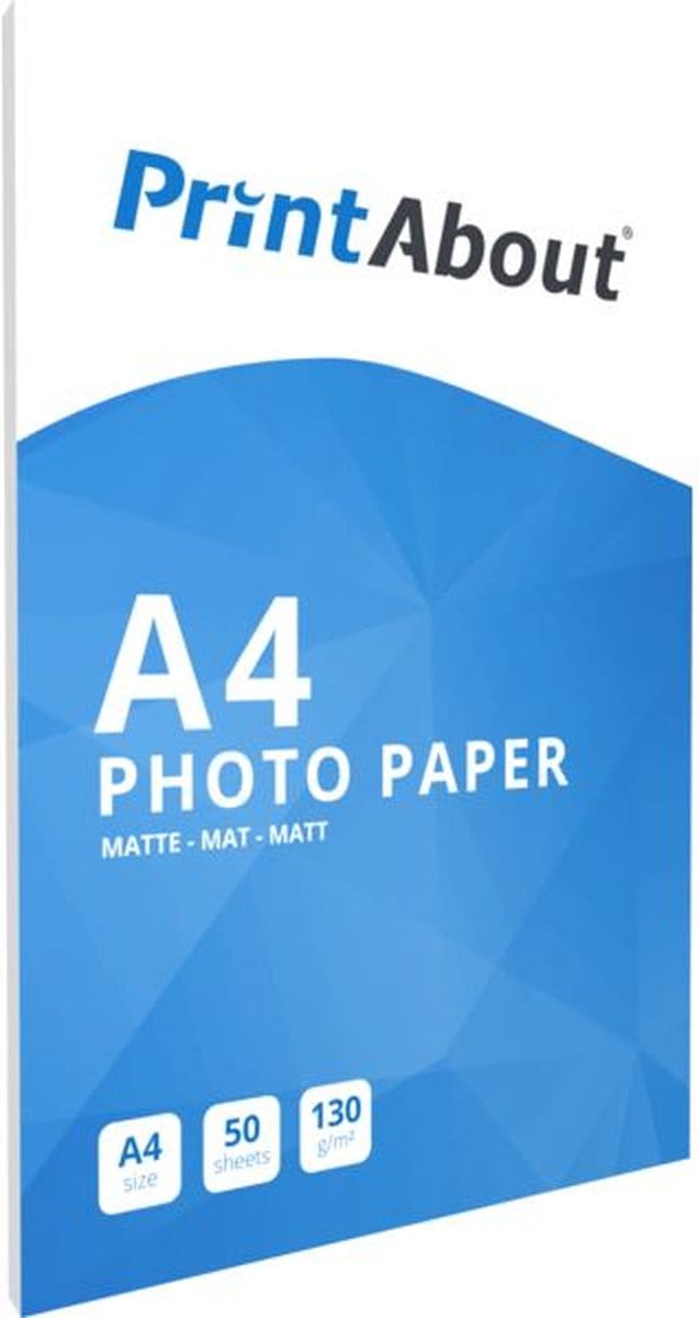 PrintAbout Premium Mat A4 130 grams fotopapier (50 vel)