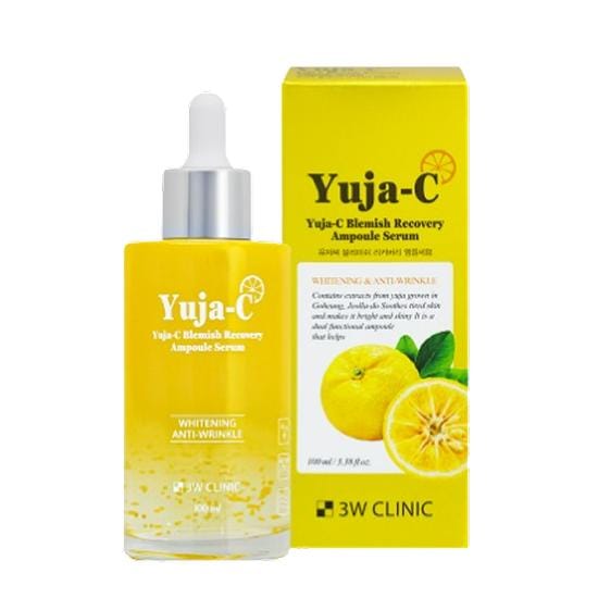 3W Clinic Yuja C Blemish Recovery Ampoule Serum 100ml – Verhelderend Vitamine C & Yuja Glow Serum 100ml white