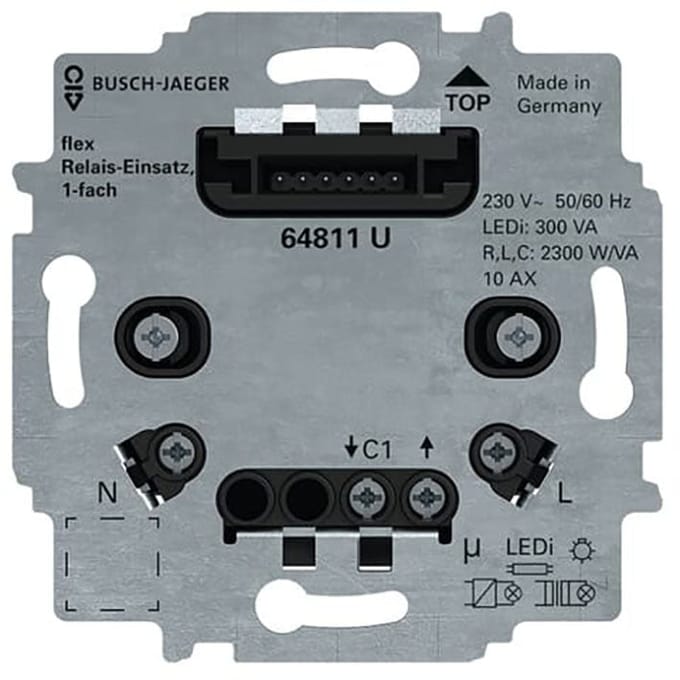 ABB Busch Flex Relais Basis Enkele Kanaal - 2CKA006800A3041