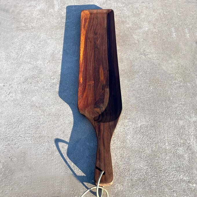 Serveerschaal Hout - Tapasplank Kaasplank - Hapjes Presenteren - Met Handvat - Groot Formaat - Bruin