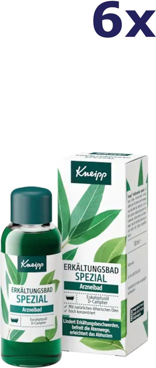 6x Kneipp Special Bath for Colds 100 ml badolie