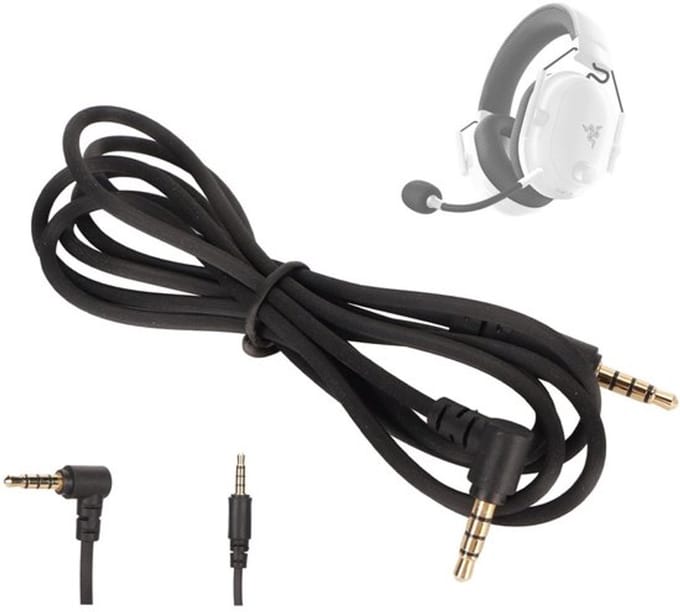 Allecto - Vervangende Geluidskabel - 3,5 mm hoofdtelefoonkabel