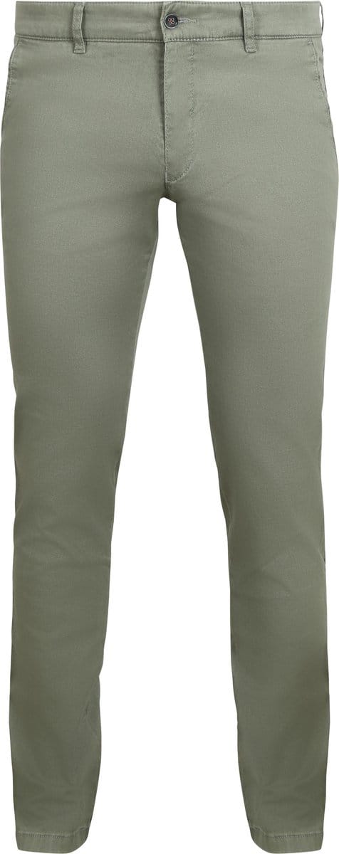 Suitable Chino broek Pico Smart Groen - Maat 46 - Heren - Mannen broeken