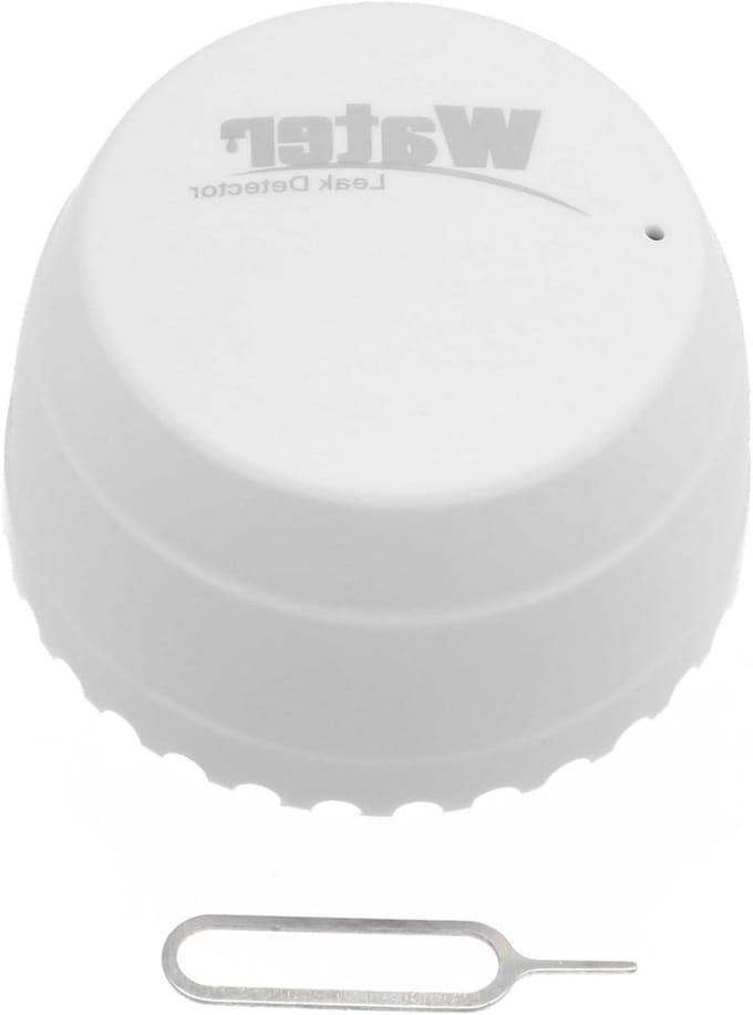 Waterlek Detector - Overstroming Sensor - Huis Beveiligen - Real-time Monitoring - 3 Volt - Wit