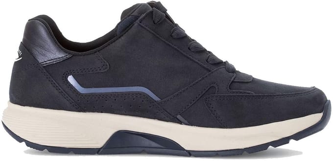 Gabor rollingsoft sensitive 76.878.46 - dames rollende wandelsneaker - Blauw - maat 35.5 (EU) 3 (UK)