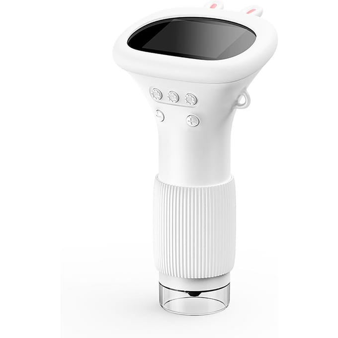 Vergrootglas met licht Kindermicroscoop met 2     Inch scherm 1000X vergroting Mini handheld wit