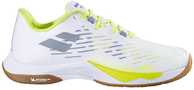Babolat Shadow Tour 5 heren badmintonschoen - wit / geel