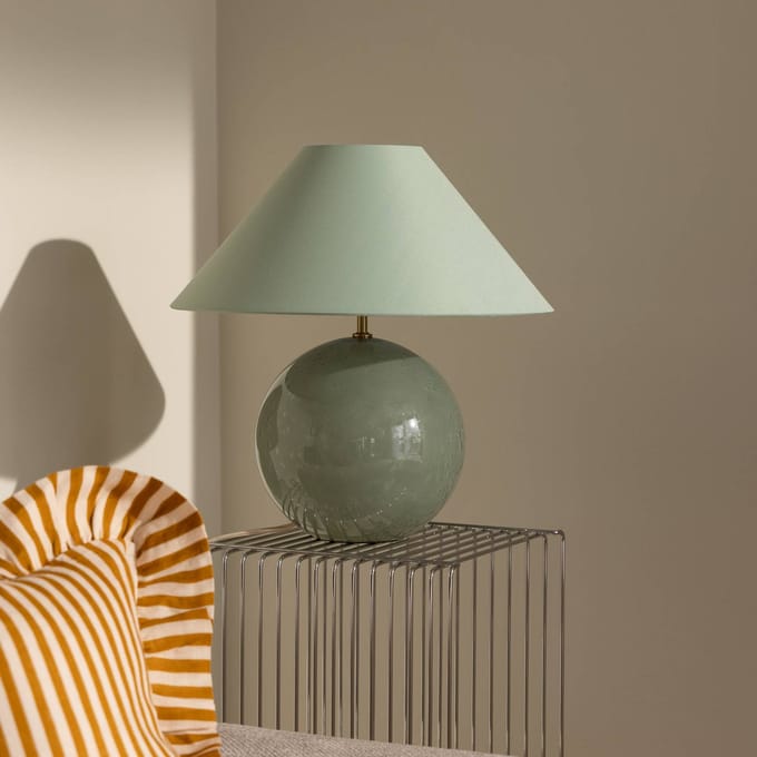 Globen Lighting tafellamp IRIS, groen, hoogte 45 cm