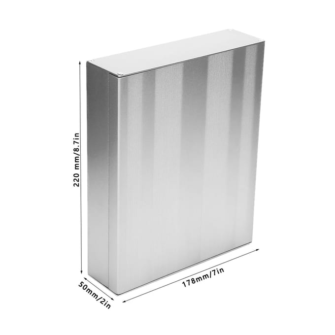 Zandstralen Printplaat Instrument Aluminium Doos Behuizing Elektronisch Project Behuizing
