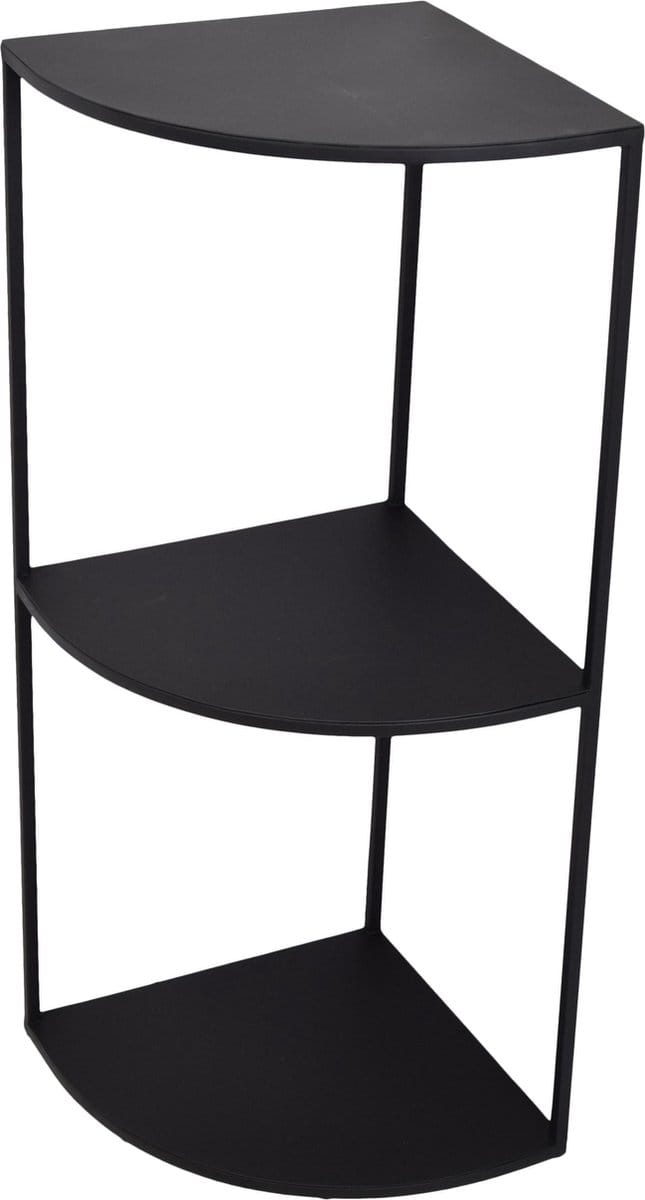 LOFT42 Pillar  Zuil Hoek Rond Zwart - Metaal - 90x38x38