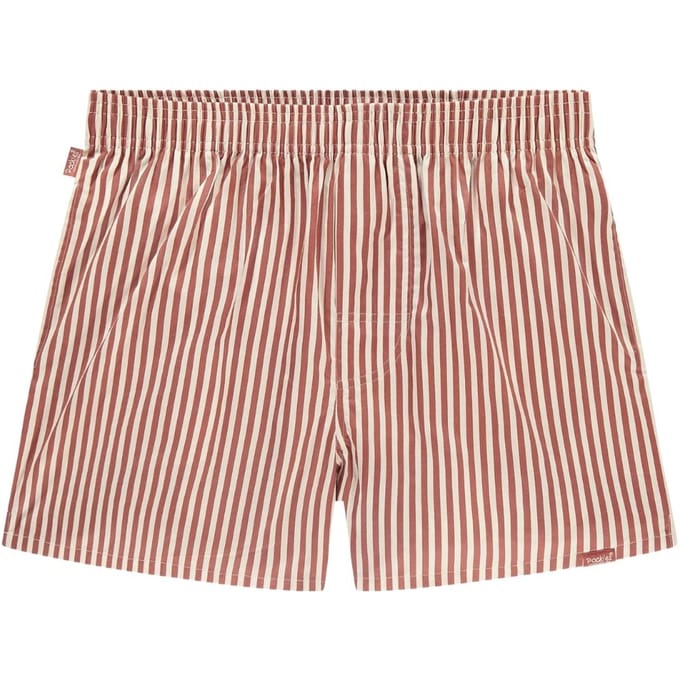 Pockies heren wijde boxershort striped rood