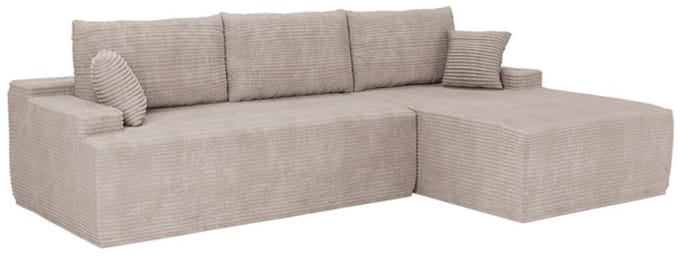 Coredo Bank - Corduroy bekleding - Rechts - Taupe